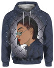 Freaking Cool Girl Dreadlock Short Hair 3D Printed Sublimation Hoodie Hooded Sweatshirt Comfy Soft And Warm For Men Women S To 5Xl Ctc15011171