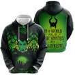 In A World Full Of Basic Witches Be A Maleficent Printed Pullover 3D Jersey Hoodie