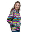 Colorful Indian Aztec Doodle Triangles Women’s Hoodie