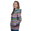 Colorful Indian Aztec Doodle Triangles Women’s Hoodie