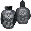 Oakland Raiders 3D Skull Jersey Hoodie