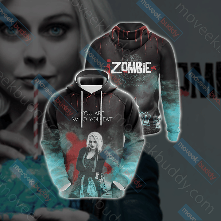 Izombie A938 3D Pullover Printed Over Unisex Hoodie