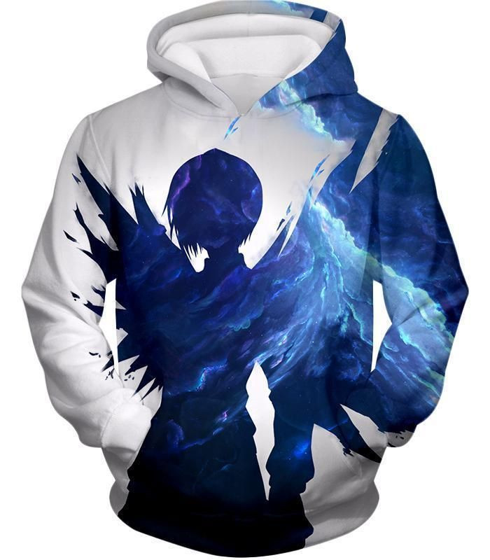 Tokyo Ghoul Cool Blue Shaded Ghoul Touka Kirishima White A3684 3D Pullover Printed Over Unisex Hoodie