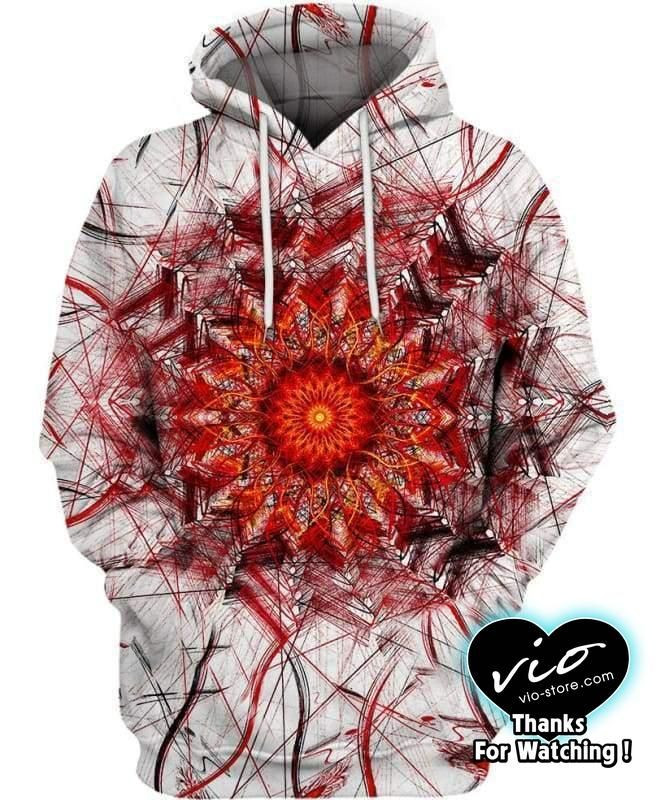 Scorching Sun Art#1313 3D Pullover Printed Over Unisex Hoodie