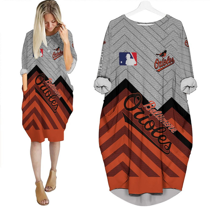 Baltimore Orioles 3D T Shirt Hoodie Jersey Batwing Pocket Dress