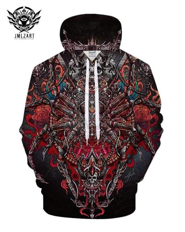 Spider Posterf23 By Jml2 Arts A2706 3D Pullover Printed Over Unisex Hoodie