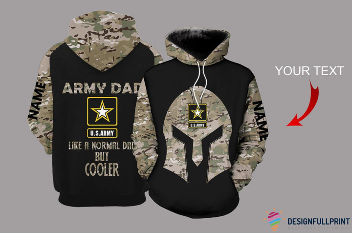 Skull Gift Gift For Army Gift For Dad Army Dad Skull Personalized Unisex Size Hoodie