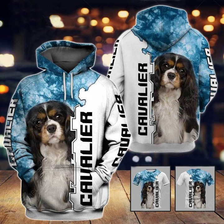 Cavalier Dog All Over Printed Unisex 3D Hoodie All Over Print HSETO