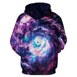 galaxy hoodie purple and blue full print TN12122