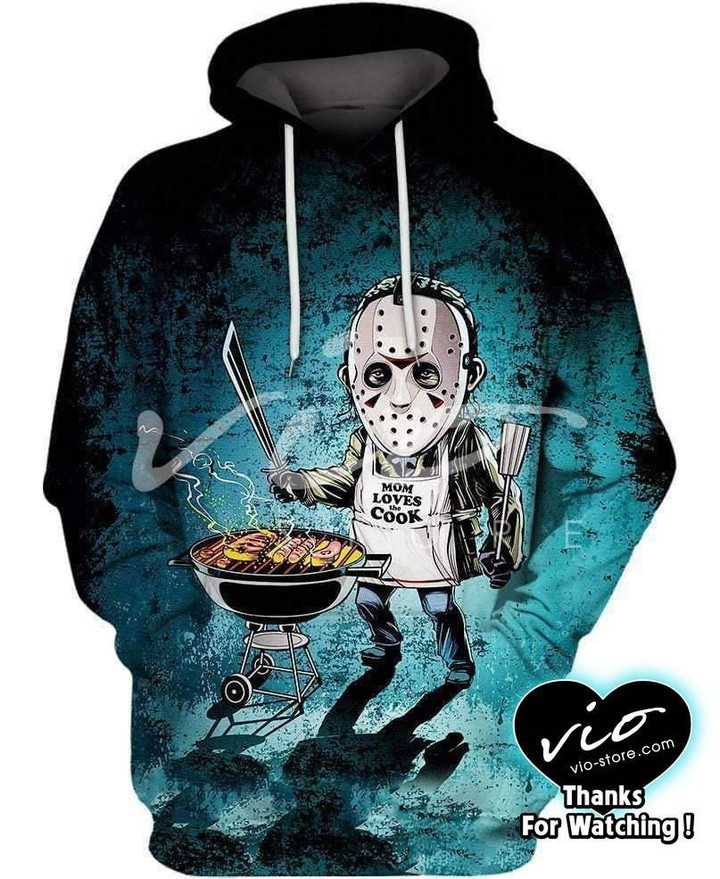 Cooking With Jason Art#870 3D Pullover Printed Over Unisex Hoodie