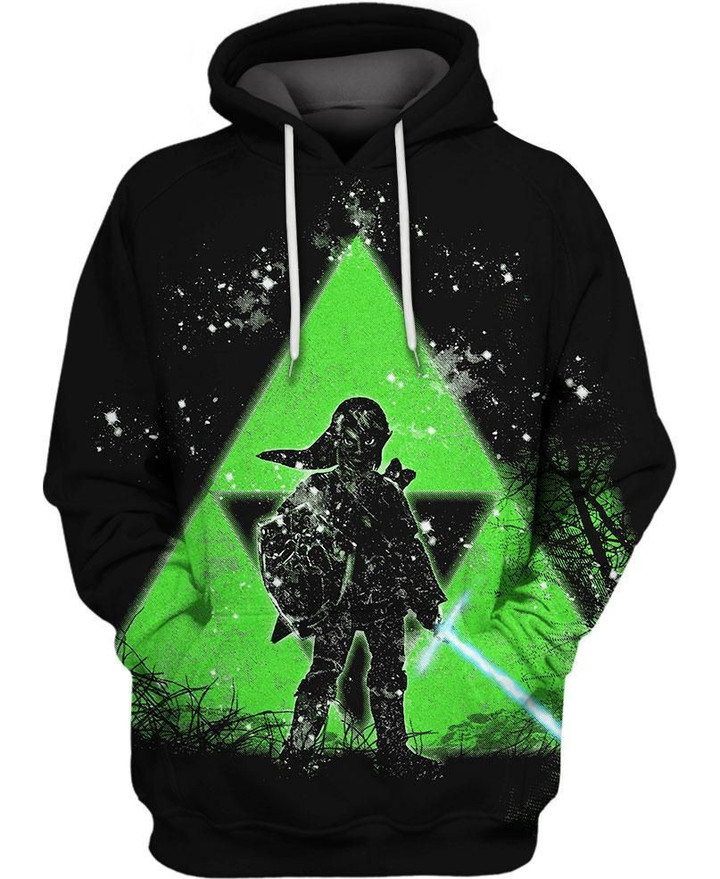 Be The Triforce With You Art#4 3D Pullover Printed Over Unisex Hoodie