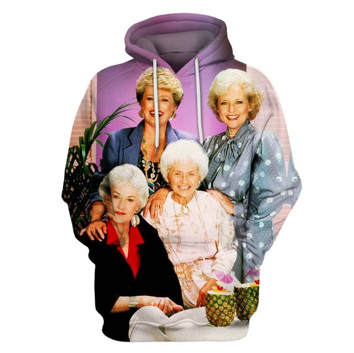 The Golden Girls B442 3D Pullover Printed Over Unisex Hoodie