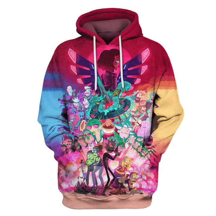 Hoodie Pull Over Rick And Morty TN35525