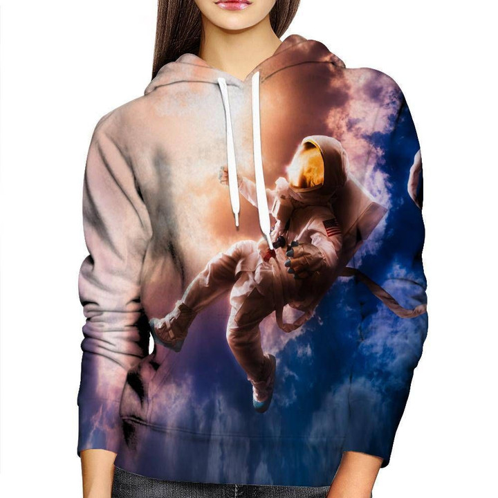 Glorious View Womens A2218 3D Pullover Printed Over Unisex Hoodie