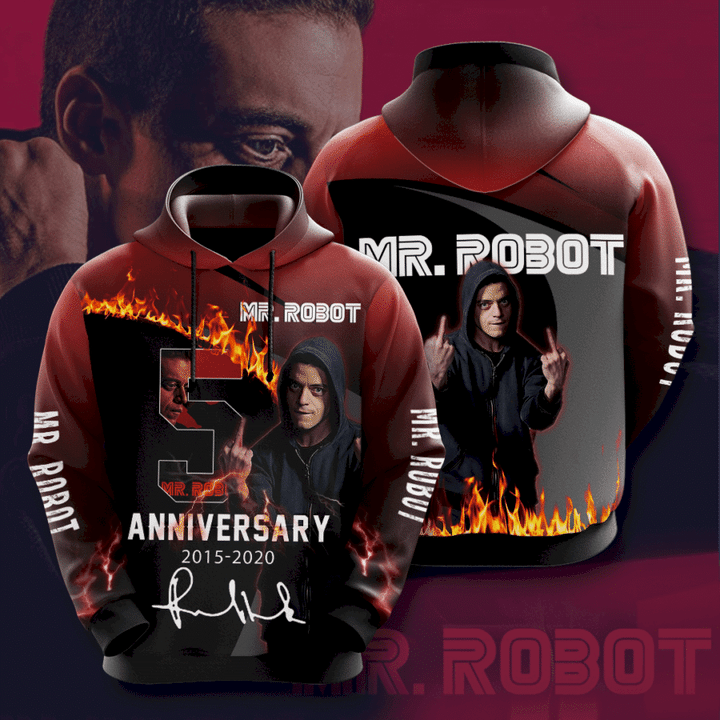 Mr Robot Hoodie 3D All Over Print For Men And Women Ipq3585
