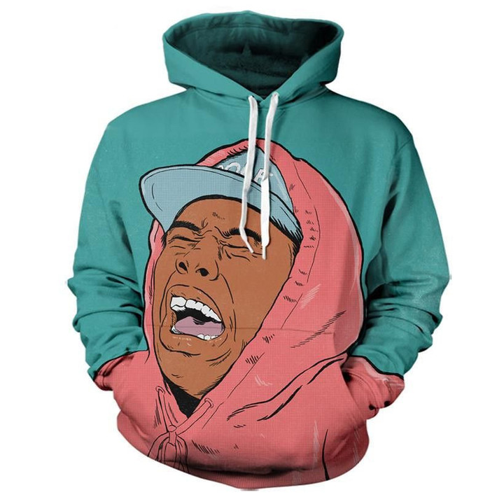 Tyler The Creator Crying Pullover And Zippered Hoodies Custom 3Dtyler The Creator Crying Graphic Printed 3D Hoodie For Men For Women