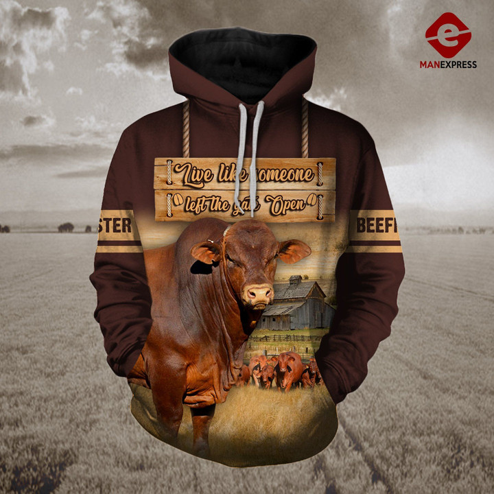 Beefmaster cattle Unisex 3D Hoodie All Over Print HJAVU