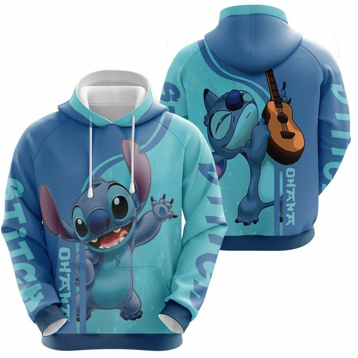 Lilo And Stitch Film Ohana For Fan 3D T Shirt Hoodie Sweater Jersey Hoodie Model 1940