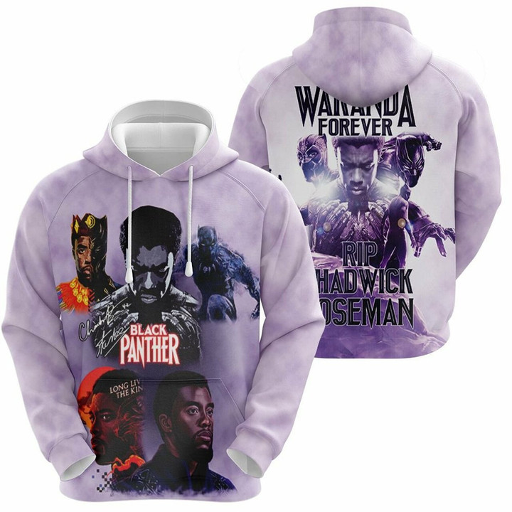 Rip Chadwick Boseman Black Panther Wakanda Forever For Fan 3D T Shirt Hoodie Sweater Jersey Hoodie Model A24284
