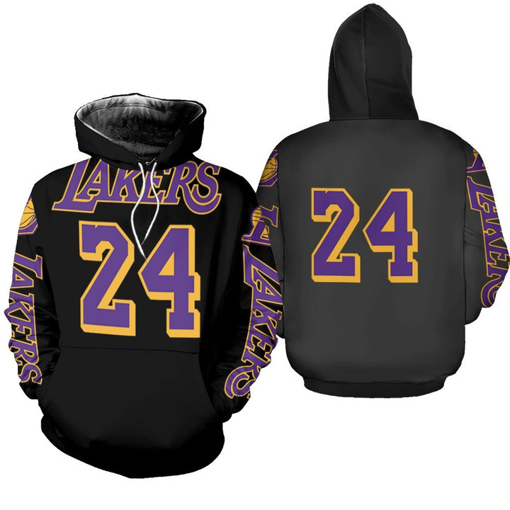Los Angeles Lakers 24 Kobe Bryants Jersey Inspired Hoodie