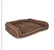 Petco Memory Foam Brown Couch Dog Bed, 48" L x 36" W