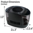 Honeywell 3 Gallon Top Fill Console Humidifier, HEV685B, Black