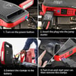 Flylinktech Portable Car Jump Starter 24000mAh 12V 2500A Ultra Safe Battery Booster Pack