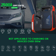 Flylinktech Portable Car Jump Starter 24000mAh 12V 2500A Ultra Safe Battery Booster Pack
