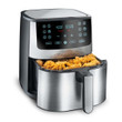Gourmia 8-Quart Digital Air Fryer With Guided Cooking, Easy Clean, Stainless Steel