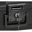 Honeywell 1104, 0.39 cu. ft. Waterproof 1-Hour Fire Chest With Key Lock, Carry Handle