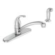Moen Adler One Handle Chrome Kitchen Faucet With Side Sprayer