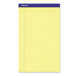 Ampad Writing Pad, Legal Rule, Legal, Canary, Micro Perf, 12 50-Sheet Pads, Dozen
