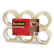 Scotch 3750 Commercial Grade Packaging Tape, 3" Core, 1.88" x 54.6 yds, Clear, 6/Pack, 6 Rolls