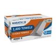 Marathon C-Fold Paper Towels, 1-Ply, 10" x 13", White (2400 ct.)