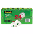 Scotch Magic Tape Value Pack, 1" Core, 0.75" x 83.33 ft, Clear