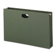 Smead 3 1/2" Hanging File Pockets With Sides, Standard Green (Legal, 10ct.)