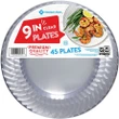 [SET OF 2] - Member's Mark Clear Plastic Plates, 9" (45 ct./pk.)