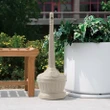 Smoker's Outpost Patio Cigarette Receptacle, Beige
