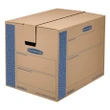 Bankers Box SmoothMove Prime Large Moving/Storage Boxes, Kraft (25" x 18 1/4" x 19", 6 ct.)