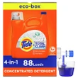 [SET OF 2] - Tide Total Clean Liquid Laundry Detergent Eco-Box, HE Compatible, Fresh Linen (132 fl. oz., 88 loads)