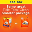 [SET OF 2] - Tide Total Clean Liquid Laundry Detergent Eco-Box, HE Compatible, Fresh Linen (132 fl. oz., 88 loads)