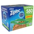 [SET OF 3] - Ziploc Sandwich Bag (580 ct./pk.)