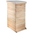Vevor 5Box Bee Hive Langstroth Kit 50-Frame 1 Deep And 4 Medium Box Beehive with Metal Roof