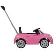 Best Ride On Cars 2-in-1 Fiat Model Baby Toddler Toy Push Car Stroller, Pink