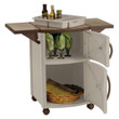 Suncast Beige And Light Taupe Resin Outdoor Kitchen Serving & Storage Cart