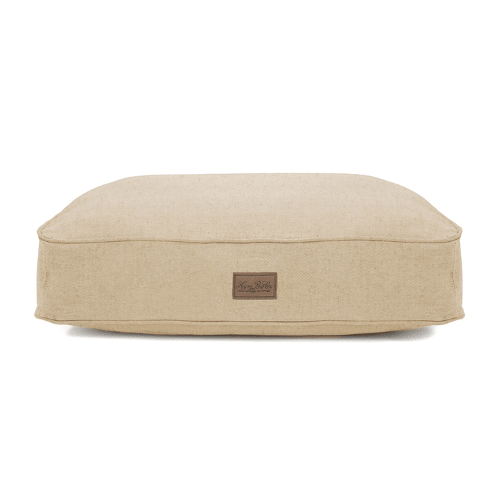 Harry Barker Natural Tweed Rectangle Dog Bed, 26" L X 20" W X 5" H