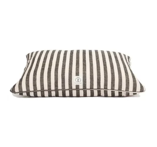 Harry Barker Black Vintage Stripe Envelope Dog Bed Cover, 30" L X 24" W