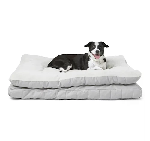 EveryYay Snooze Fest Herringbone Gusseted Orthopedic Dog Bed, 36" L X 48" W