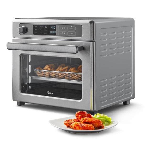 Oster Digital RapidCrisp Air Fryer Oven, 9-Function Countertop Oven With Convection