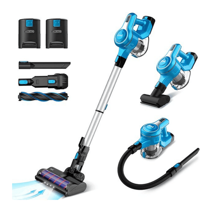 Inse Cordless Vacuum Cleaner With 2 Batteries, 10-in-1 Stick Vacuum Cleaner
